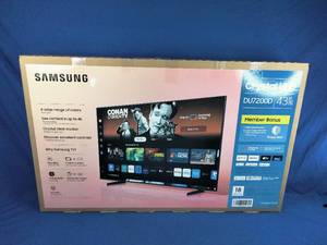 lot 95 image: Samsung DU7200 Crystal 4K UHD Smart TV 43