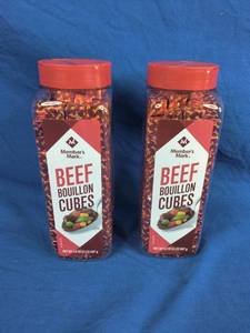 lot 104 image: New 2 Members Mark Beef Bouillon, 32 oz. each