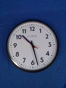 lot 137 image: New La Crosse 14 inch Commercial Wall Clock