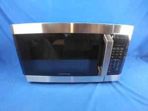 lot 182 image: New Farberware Professional 1.6 Cu. Ft. 1100-Watt Microwave Oven with Smart Sensor