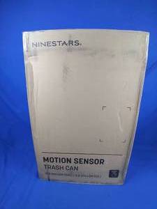 lot 188 image: Nine Stars Motion-Sensor 13.2-Gallon and 3.2-Gallon 2-Pc. Trash Can Combo Set
