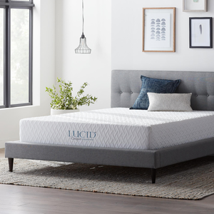 lot 190 image: New Lucid Comfort Collection 10 Medium Gel Memory Foam Mattress - Queen