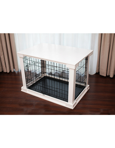 lot 197 image: Merry Products Cage with Crate Cover - Small, White
