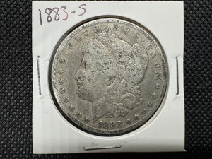 lot 15 image: 1883-S Morgan Silver Dollar