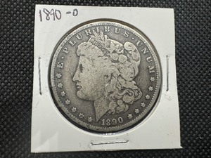 lot 24 image: 1890-O Morgan Silver Dollar