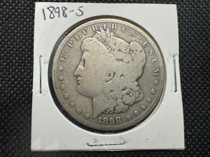 lot 27 image: 1898-S Morgan Silver Dollar