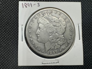 lot 28 image: 1899-S Morgan Silver Dollar