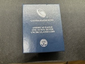 lot 52 image: 2019 American Eagle 1-Ounce Silver Uncirculated with Box and COA