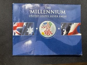 lot 55 image: The Millenium Colorized United States Silver Eagle 1-Ounce Silver