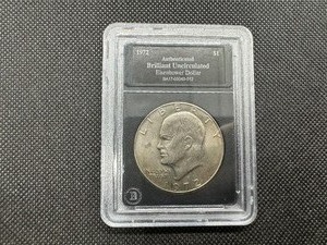 lot 58 image: 1972 BU Eisenhower Dollar