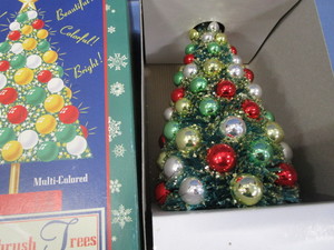 lot 32 image: C. Radko Shiny Brites Bottlebrush Tree