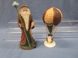 lot 38 image: Belsnickle Peace On Earth & In a Hot Air Balloon