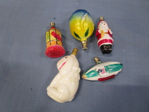 lot 57 image: Antique Figural Light Bulbs