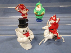 lot 73 image: Santa Ornaments, Snowman, Vintage