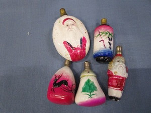 lot 91 image: Antique Celluloid Figural Bulbs