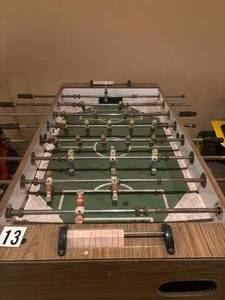 lot 13 image: Very Old Foose Ball Table - One goalie