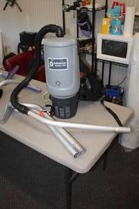 lot 9 image: Advance Adgility 10XP Backpack Vacuum with Hose and Handles