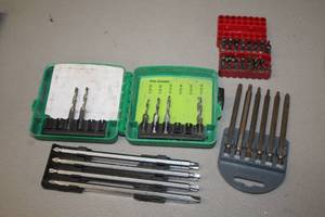 lot 57 image: Lot of (4) Assorted Driver Bit Sets