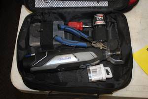 lot 30A image: Dremel 8240 Cordless Rotary Tool with (2) Batteries, Case, Accessories