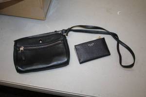 lot 165 image: Kate Spade Womens Black Leather Hand Bag with Wallet