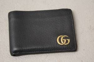 lot 155 image: GG Black Leather Wallet