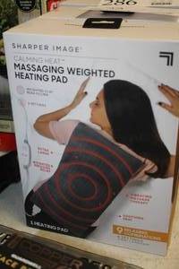lot 286 image: Sharper Image Calming Heat Massaging Weighted Heating Pad