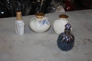lot 345 image: Lot of (4) Assorted Perfume Bottles