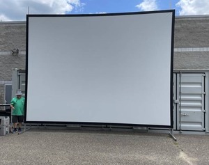 lot 6 image: HUGE  15x20 AV Stumpfl Monoblox Mobile Video Projector  Projection Screen with LOTS of Extras