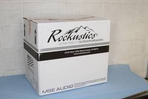 lot 8 image: New in Box  Rockustics PavaRocci 8 Outdoor Landscape Patio Rock Speaker  Loudspeaker