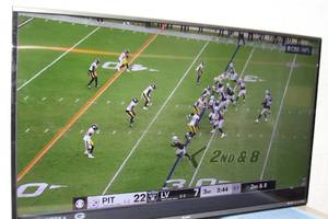 lot 38 image: Sharp 70 Aquos Q Series LED Smart TV  Television  Display  Monitor - Model LC-70SQ15U