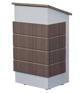 lot 81 image: Audio Visual Furniture - New - Modern Elegant Mobile Lectern - Model LEXYZ26-SGT