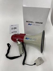lot 85 image: New AmpliVox Mity-Meg Megaphone Handheld Lightweight Electronic Bullhorn with Detachable Mic - AV Sound System PA