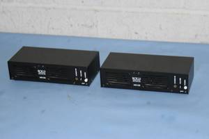lot 116 image: Lot of 2 - Rolls Pro Audio Compact Rack Mount Pro Audio Monitor Speakers