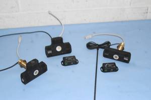 lot 118 image: Lot of 3 Clock Audio  Clockaudio Professional Table-Mounted Boundary Microphones with 2 TS-C1 Modules