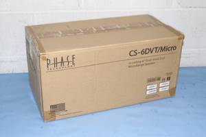 lot 123 image: Lot of 4 - New - Phase Technology CS-6DVTMicro Professional Audio Series In-Ceiling Speaker