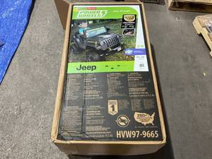 lot 303 image: Fisher Price 6V Power Wheels Jeep Wrangler Toddler Ride-on Toy with Driving Sounds, Multi-Terrain Traction