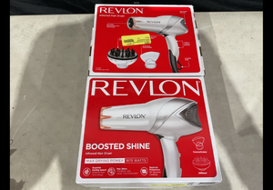 lot 310 image: LOT OF 2 Revlon 1875W Infrared Heat  Ceramic Hair Dryer