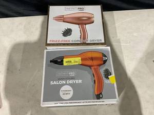 lot 312 image: LOT OF 2 Conair Hair Dryers