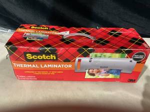 lot 335 image: Scotch TL902 Thermal Laminator, White, For Home, Office or School Supplies