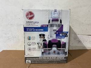 lot 201 image: Hoover SmartWash Pet Automatic Carpet Cleaner Machine with Spot Chaser Wand