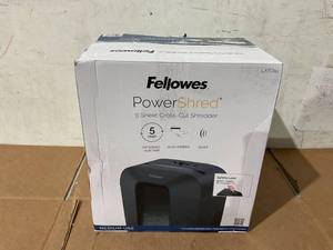 lot 251 image: Fellowes LX50-RS 9-Sheet Cross Cut Paper Personal Shredder