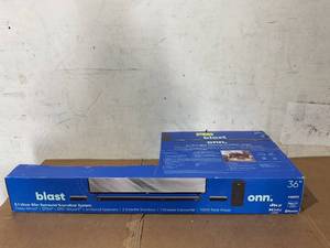 lot 286 image: Blast Onn. 5.1 Ultra-Slim Surround Soundbar System with Dolby Atmos