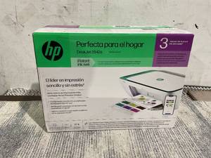 lot 122 image: HP DeskJet 2842e (Green) Wireless All-in-One Color Inkjet Printer, Scanner, Copier