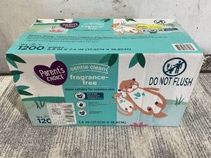 lot 170 image: Parents Choice Fragrance-Free Baby Wipes, 1200 Count