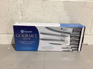 lot 407 image: Hessler Chef Series Surgical Stainless Steel Cutlery 7 Piece Knife Set