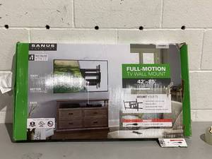 lot 438 image: SANUS VuePoint Full-Motion TV Mount for TVs 42-85 up to 120 lbs