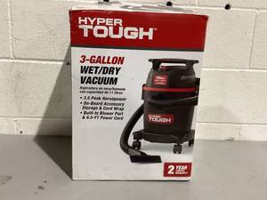 lot 439 image: Hyper Tough 3 Gallon Wet Dry Vacuum