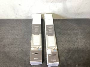 lot 539 image: LOT OF 2 Better Homes & Gardens 2 Cordless Faux Wood Horizontal Blinds, White, 27 W x 64 L
