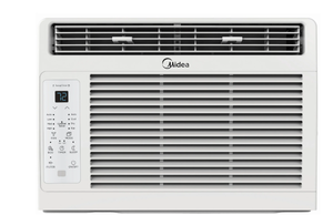lot 567 image: Midea 6,000 BTU 115V Window Air Conditioner with Comfort Sense Remote, up to 250 Sq. ft., White