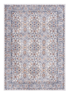 lot 576 image: Mainstays Neutral Multi Area Rug, 5 ft x 7 ft, GreyBlue Rust